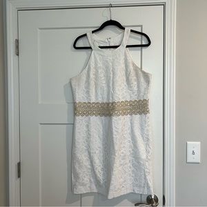 White Lilly Pulitzer Dress Size 14